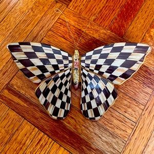 MacKenzie-Childs checkered butterfly